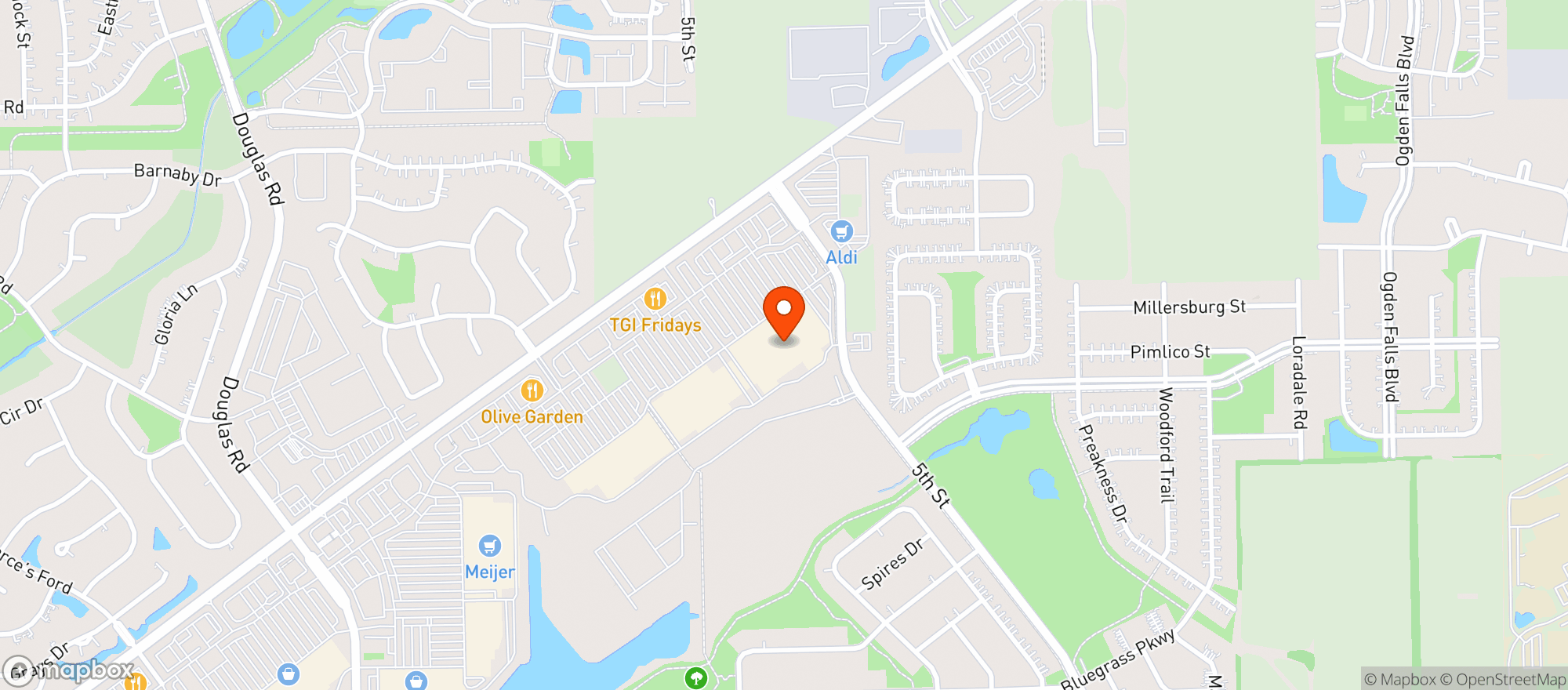 Map showing Walmart Supercenter #3400