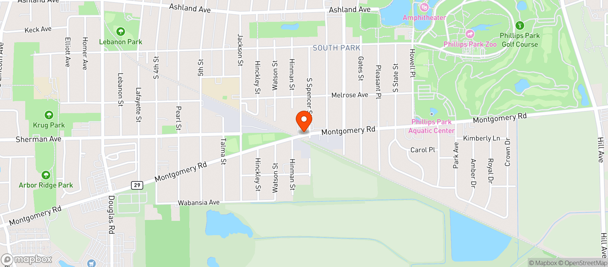 Map showing Circle K #4706876