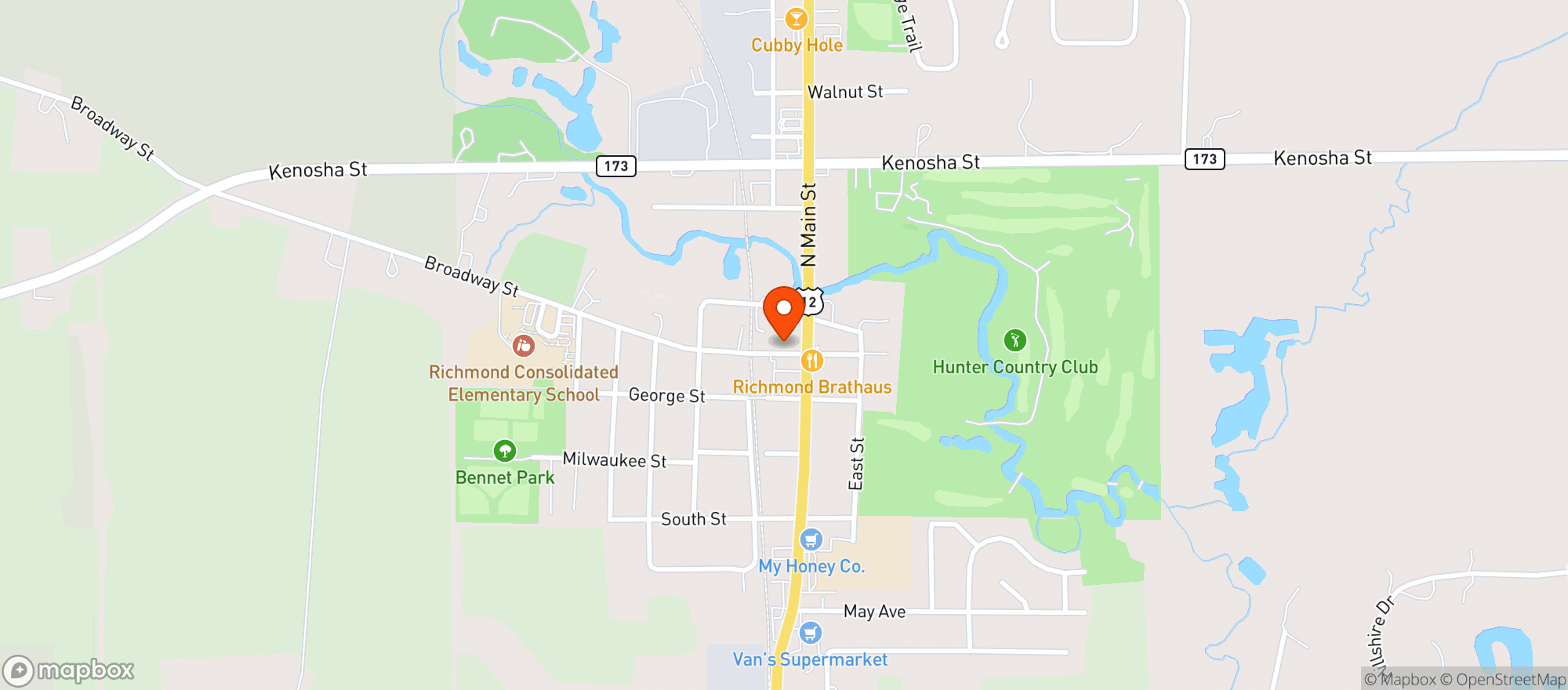 Map showing Paisano S On Broadway