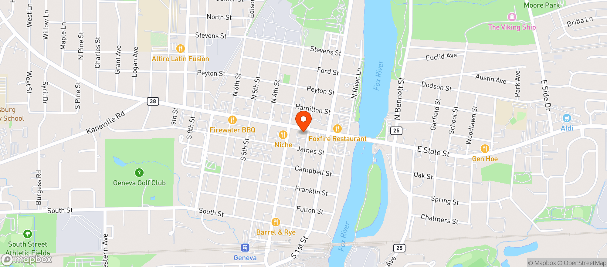 Map showing Bad Alice
