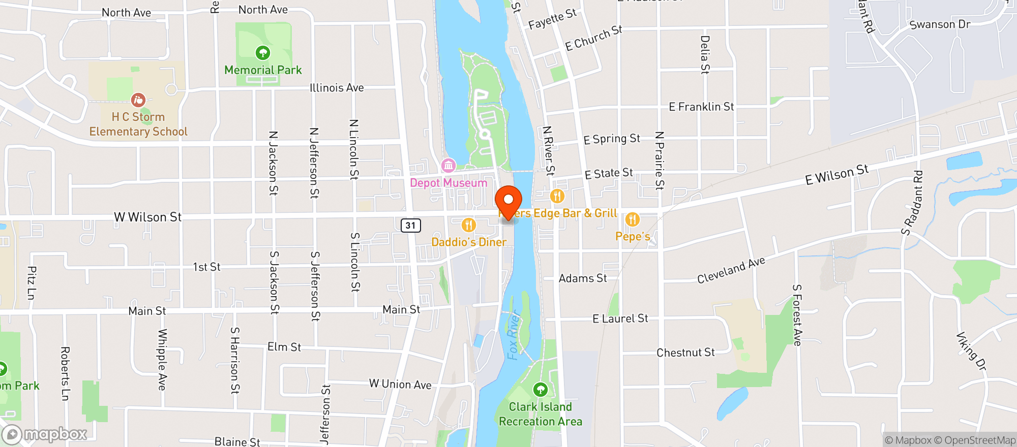 Map showing Energy City Brewing