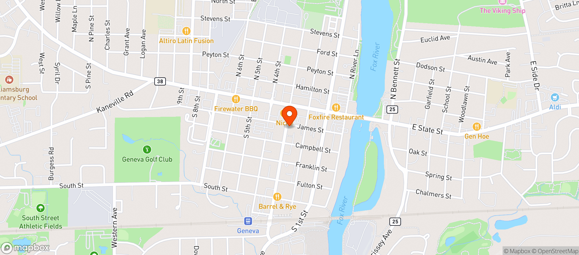 Map showing Caroline Shop & Interiors LLC