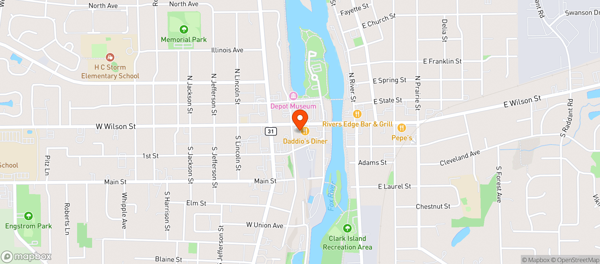 Map showing OVERFLOW