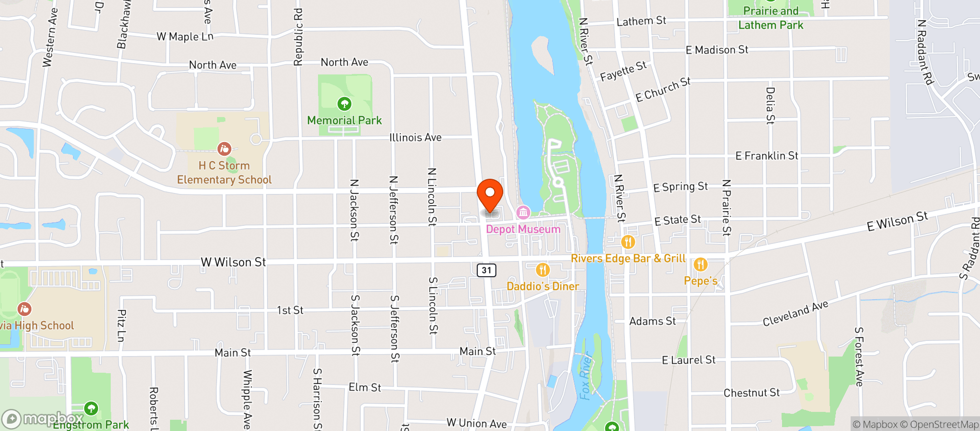Map showing CIRCLE K #2655944