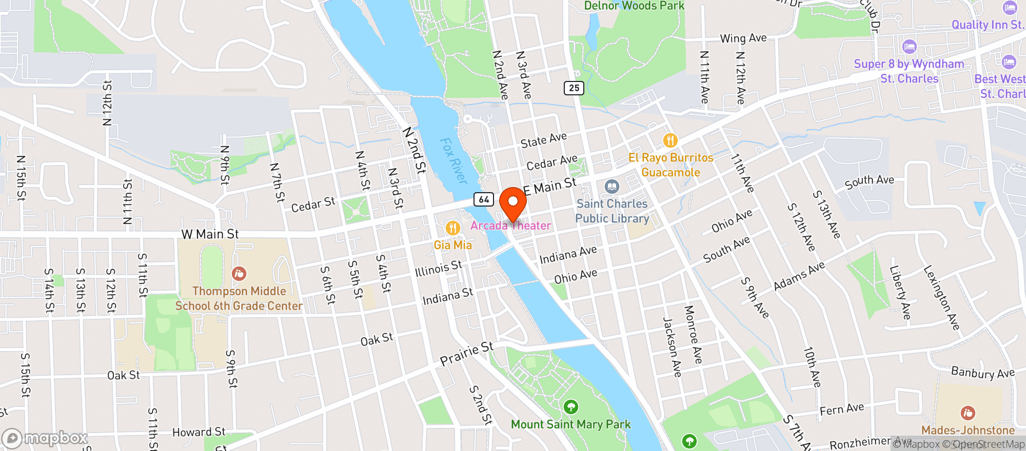 Map showing Flagship In The Fox