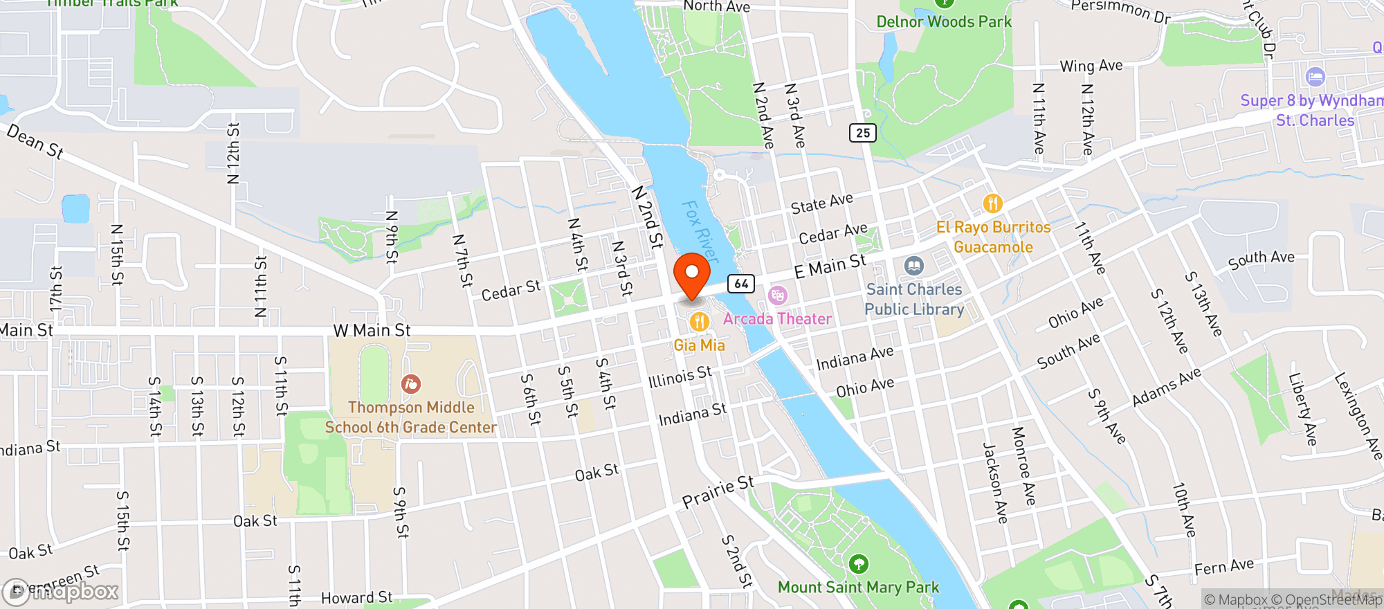 Map showing Mc Nally Traditional