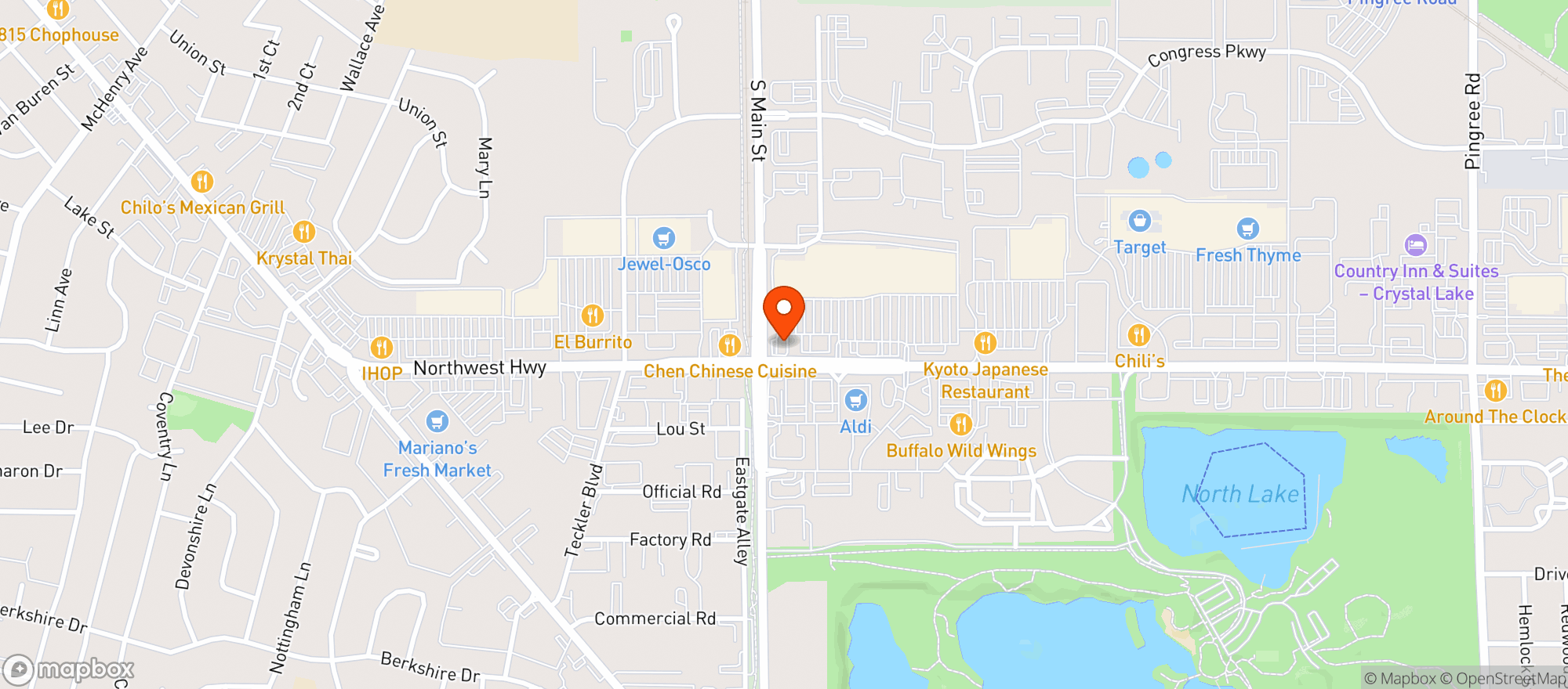 Map showing The Fresh Market #134