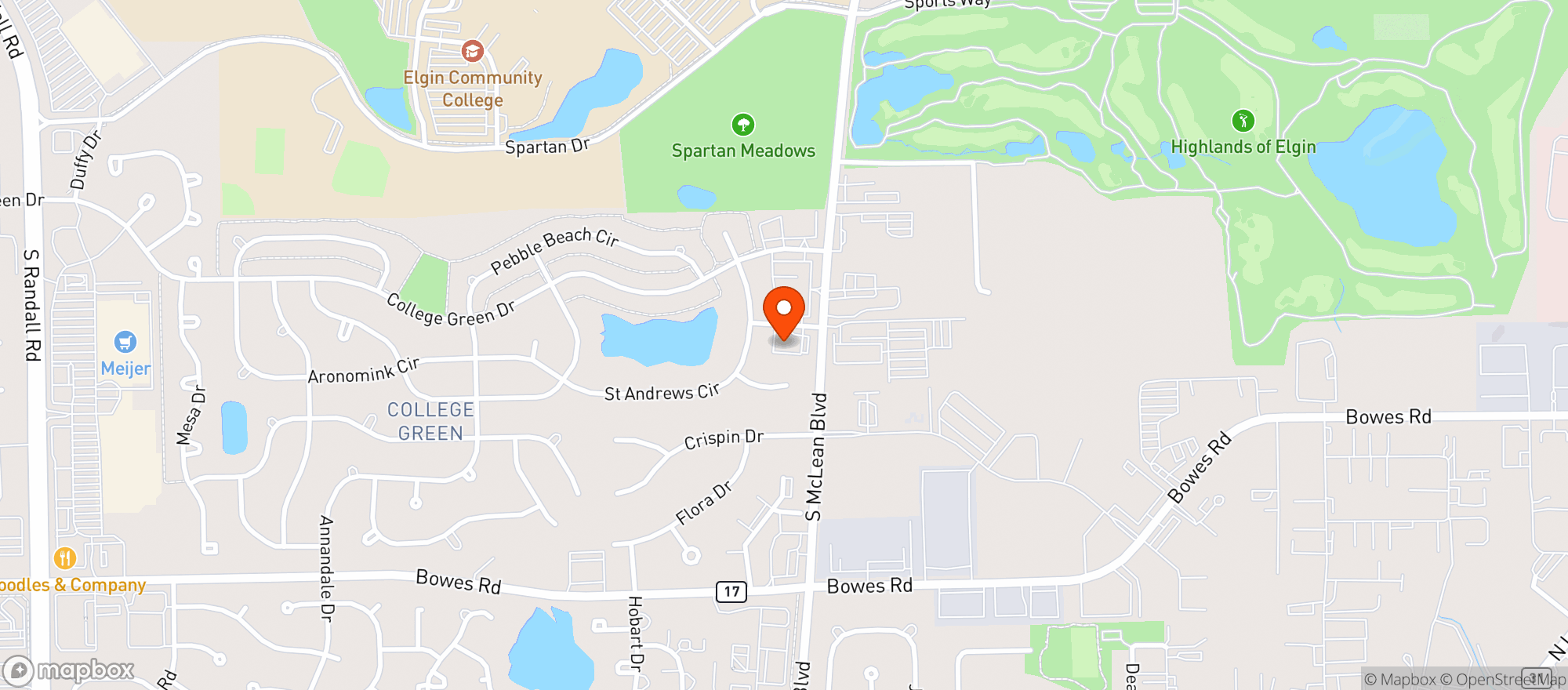 Map showing ARMANETTI'S WINE AND SPIRITS