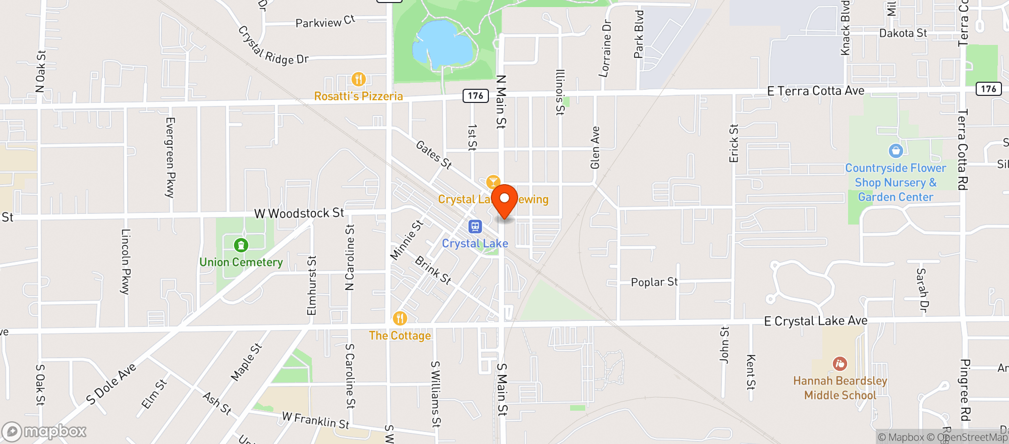 Map showing Vapor Place