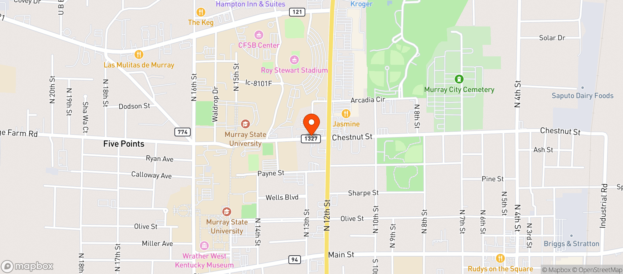 Map showing The Cask Wine & Spirits