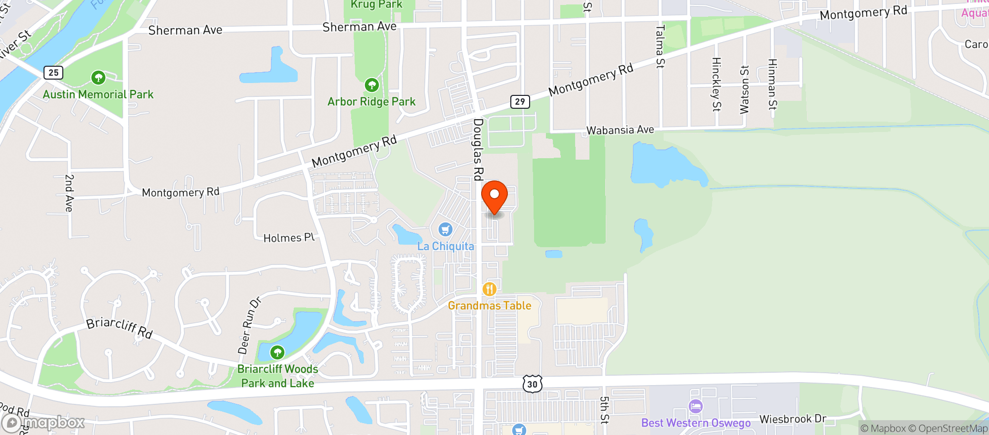 Map showing Home Pantry & Liquors