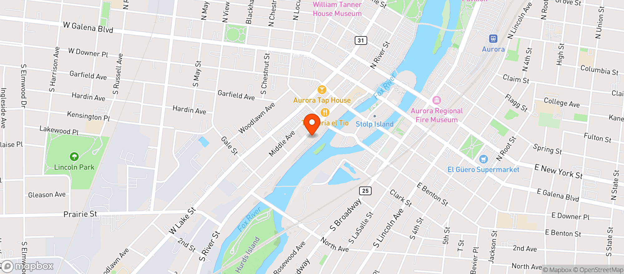 Map showing Mccarty Mills Taproom