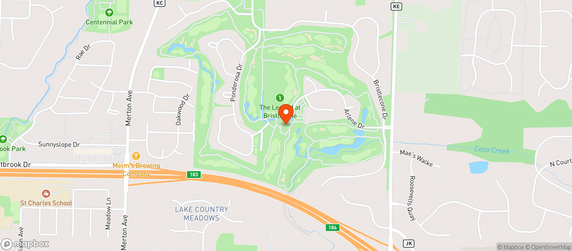 Map showing The Legend At Bristlecone Pines