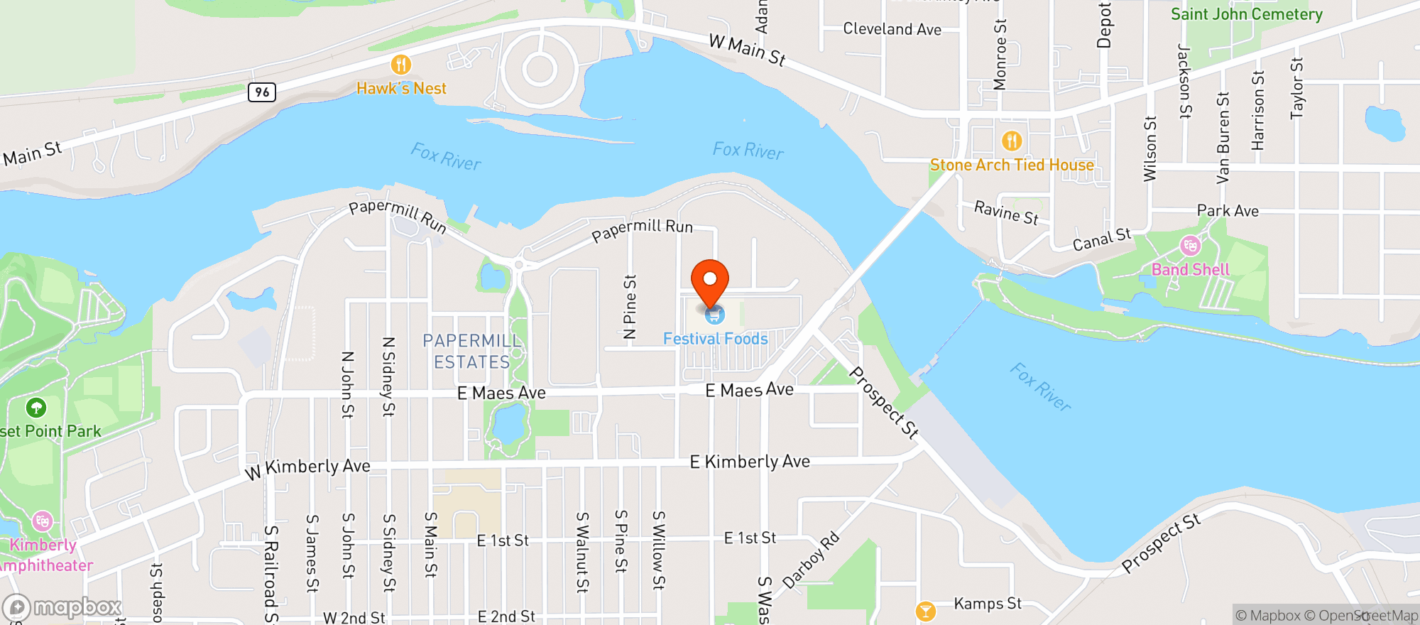 Map showing Festival (L)-Kimberly