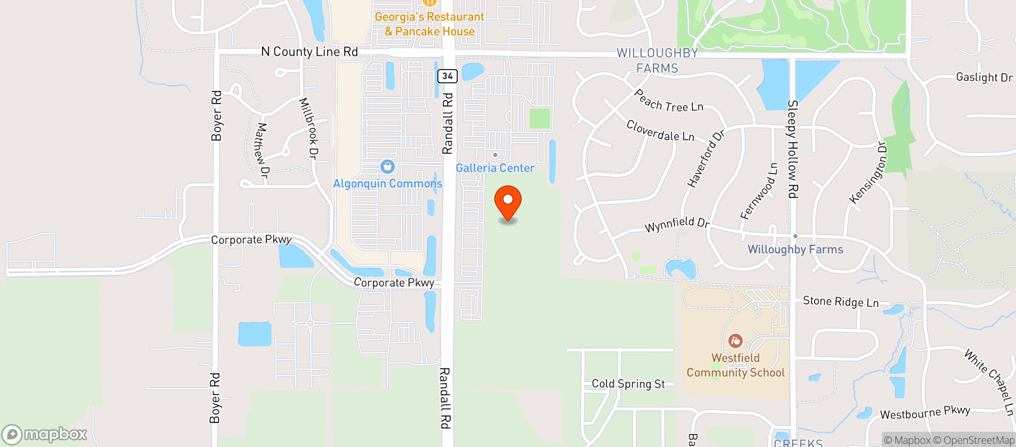 Map showing Coopers Hawk Winery & Restaurant