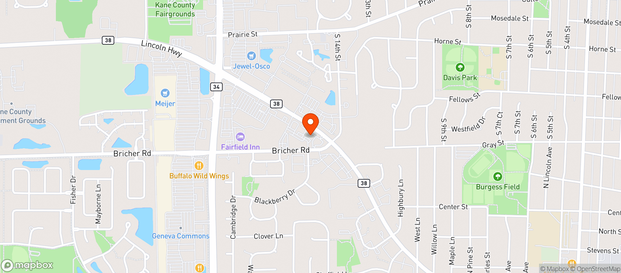 Map showing Pride Beer & Wine Plus Spirits