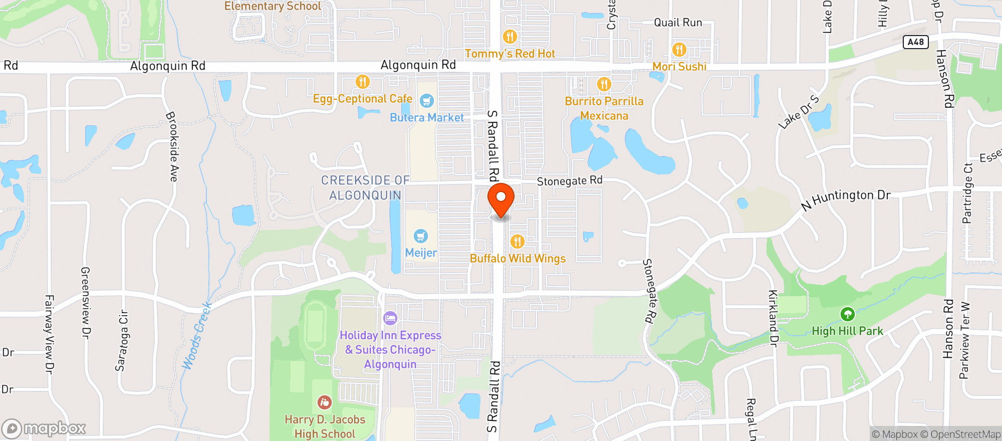 Map showing CBD KRATOM