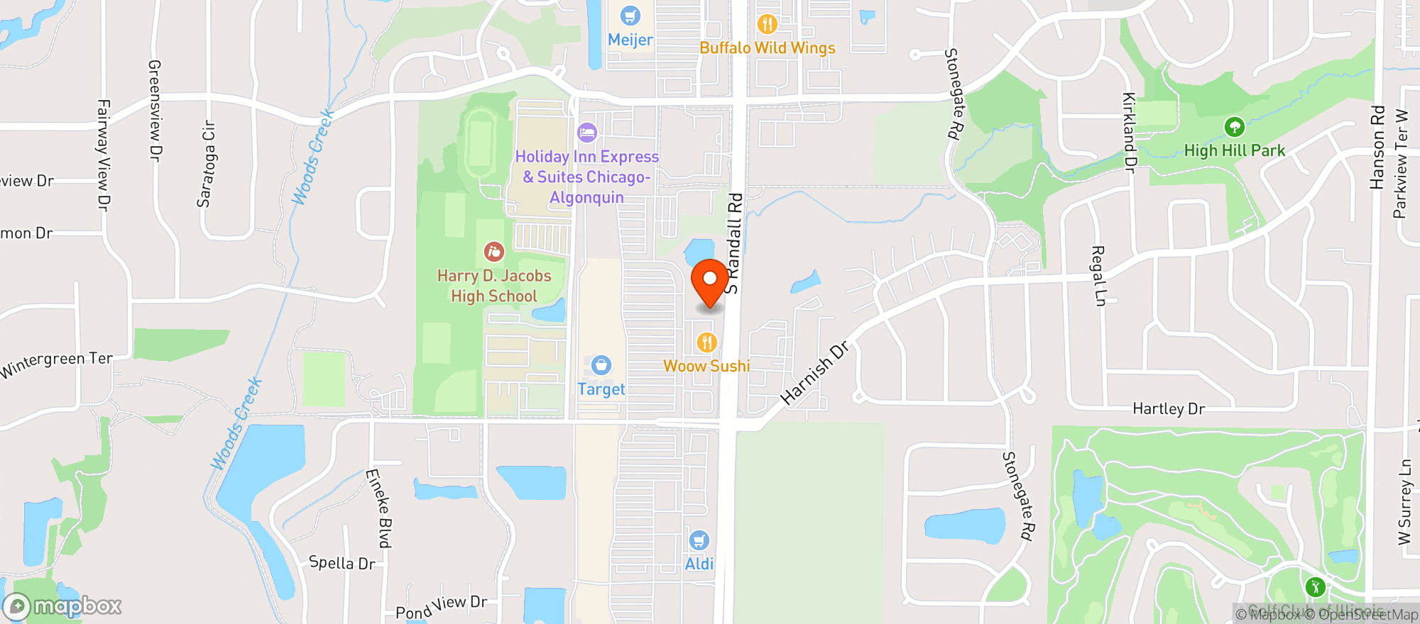 Map showing Target