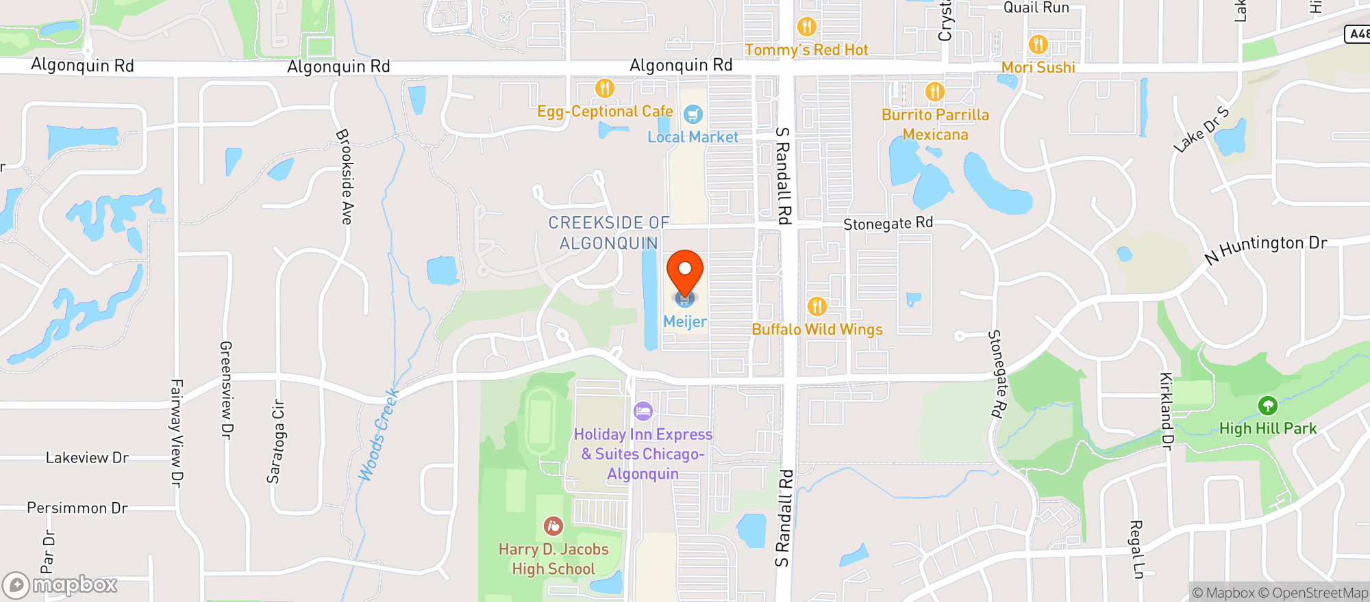 Map showing Meijer #206