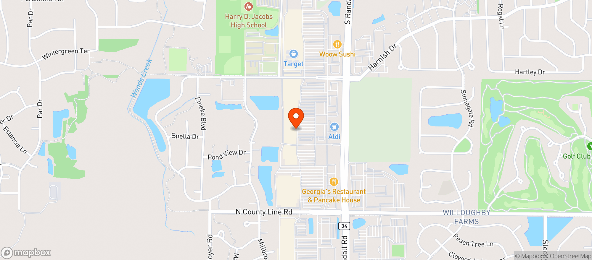 Map showing Binnys Beverage Depot #12