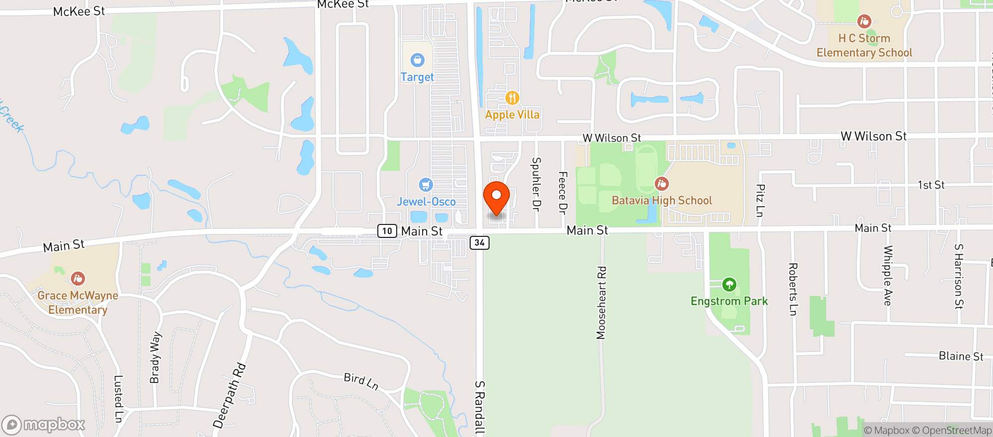 Map showing CIRCLE K #4706723