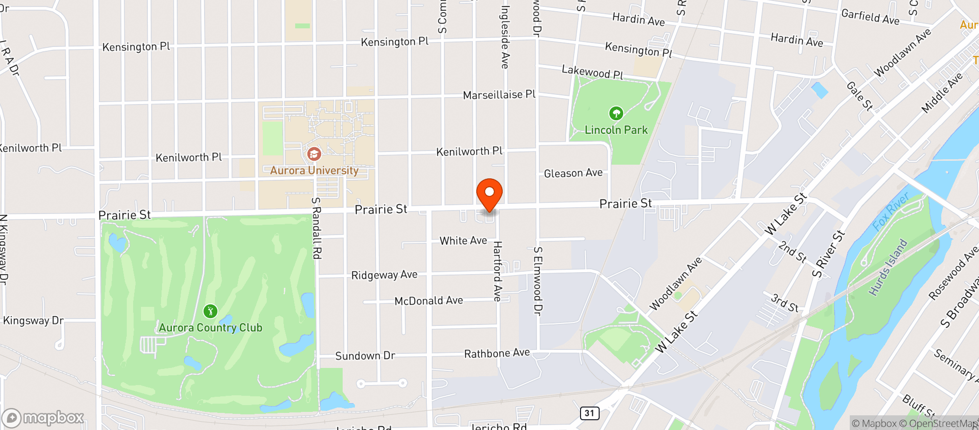 Map showing Spartan House
