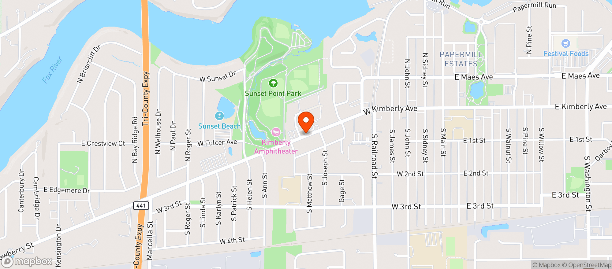 Map showing Bp Shop