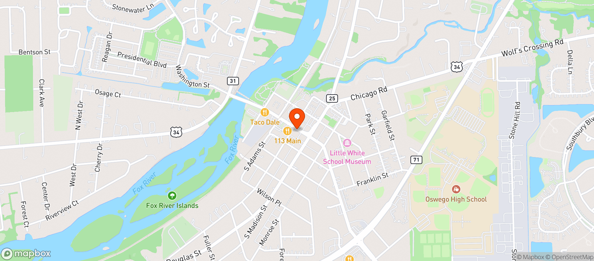 Map showing Urbane Hemp Company