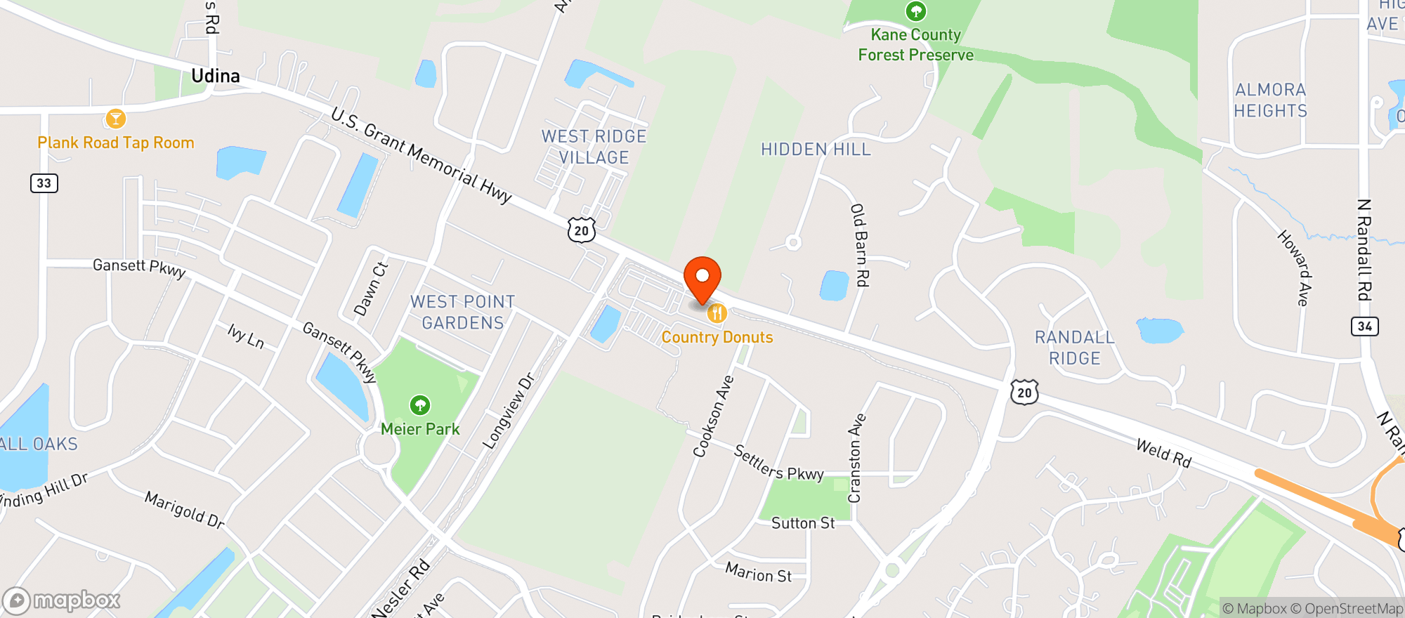 Map showing Extra Value Wines & Spirits - Elgin