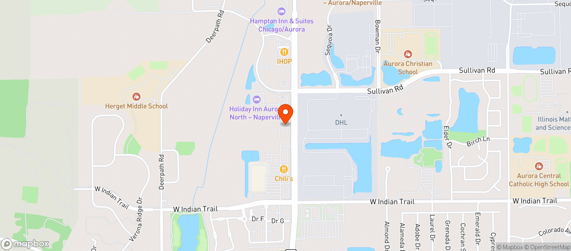 Map showing Buffalo Wild Wings Gril #186
