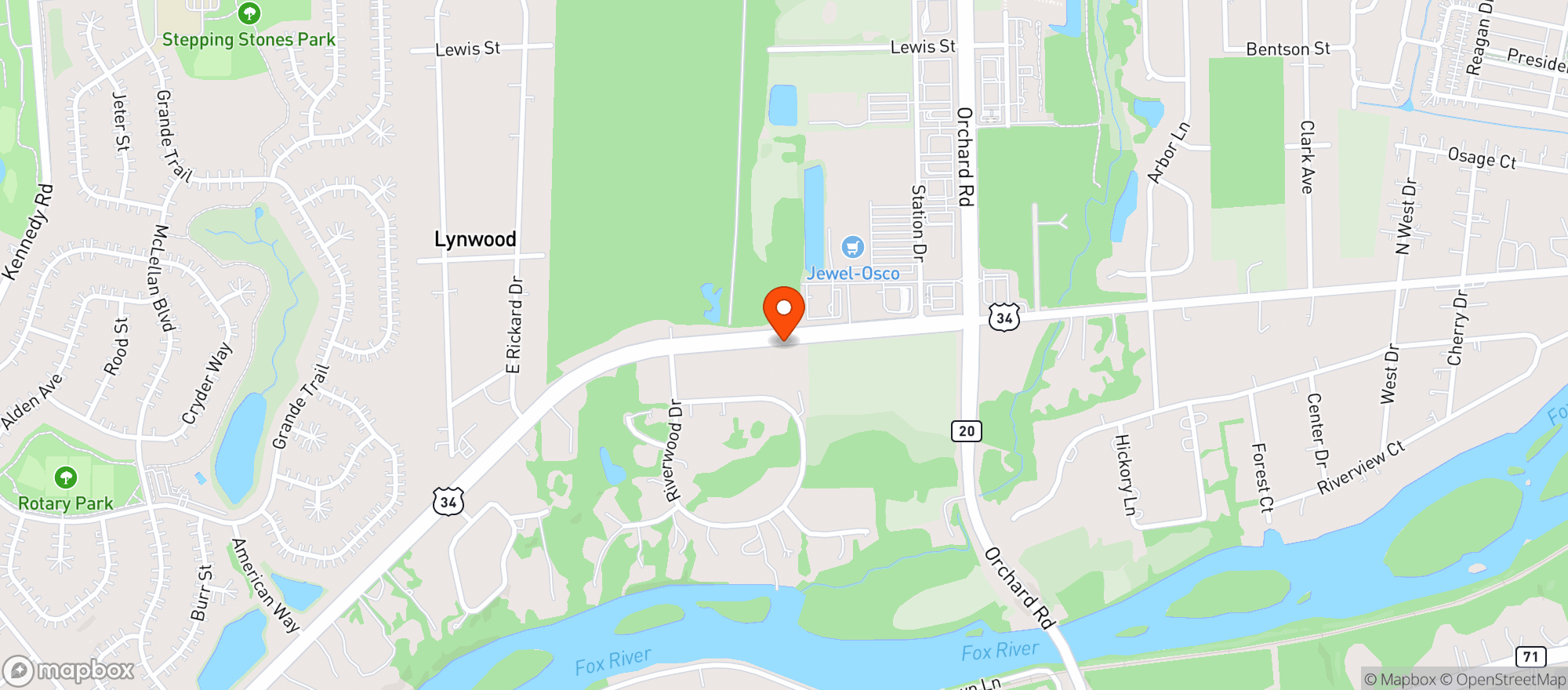 Map showing Walmart Supercenter