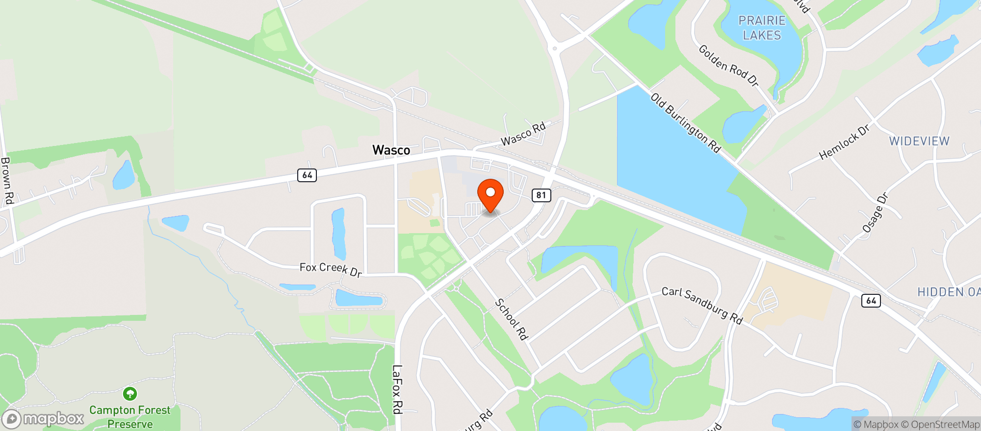Map showing Old Towne Pub & Eatery
