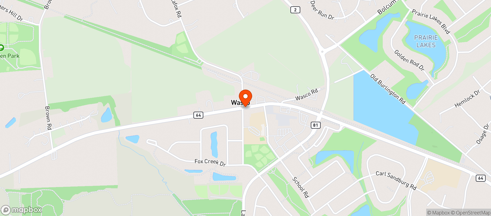 Map showing The Squire Ale House