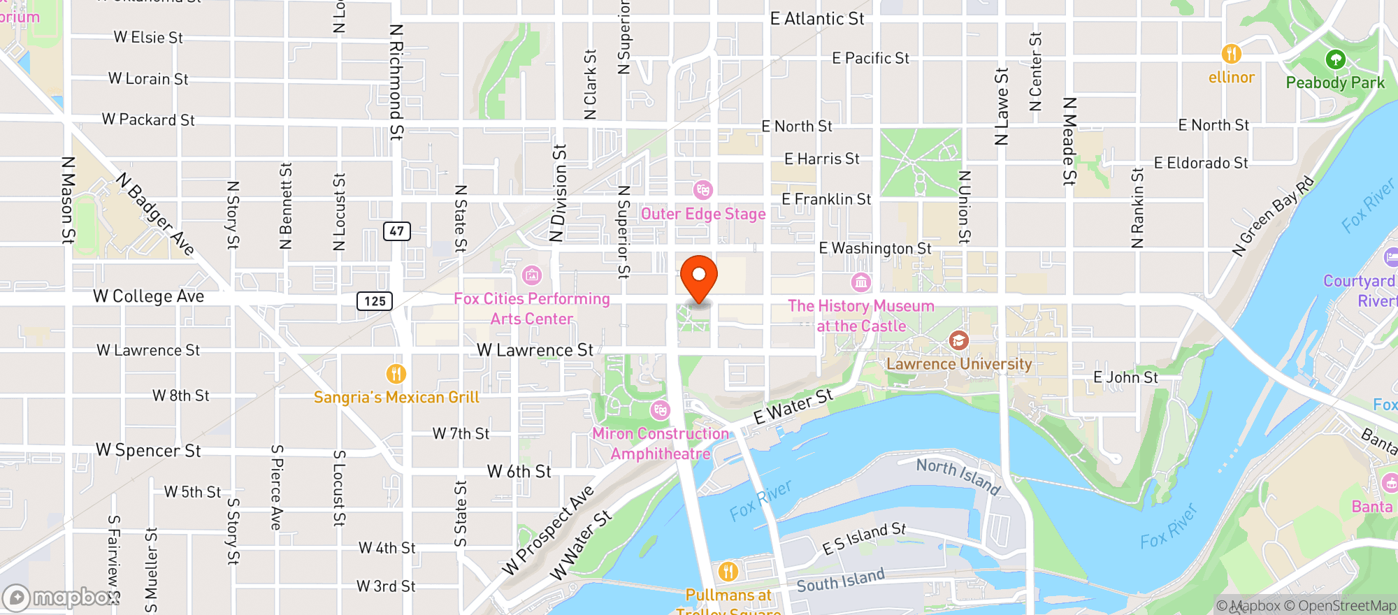 Map showing Bazil`s Pub & Provisions