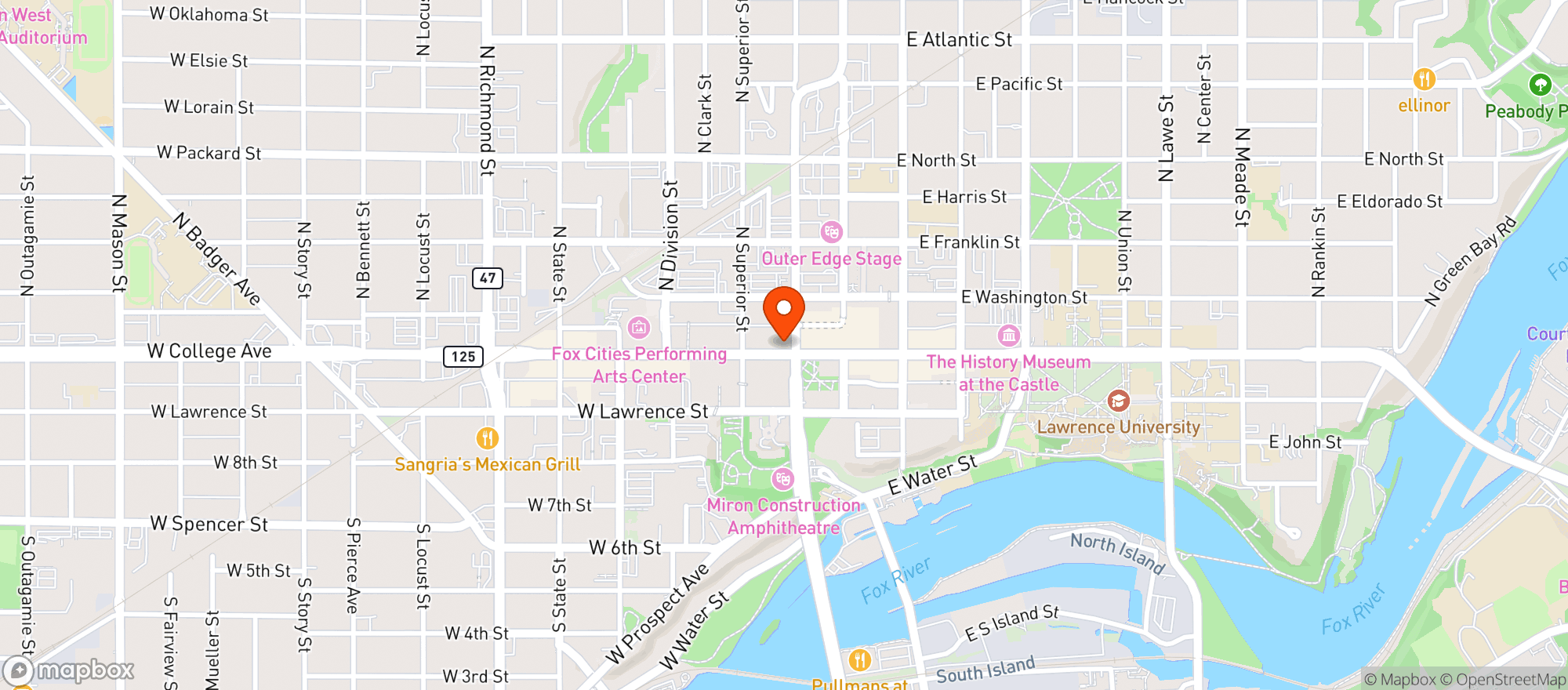 Map showing Vault 202 Brewery & Taproom
