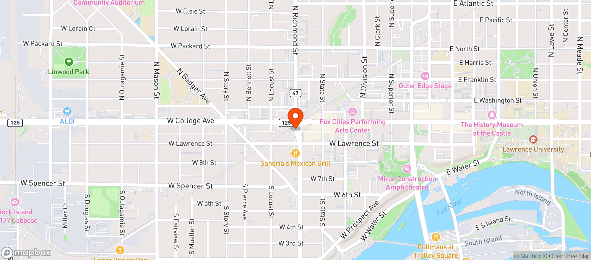 Map showing Tipsy Taco & Tequila Bar