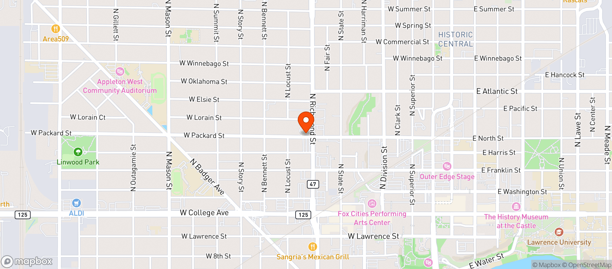Map showing Tardigrade's Bookshelf