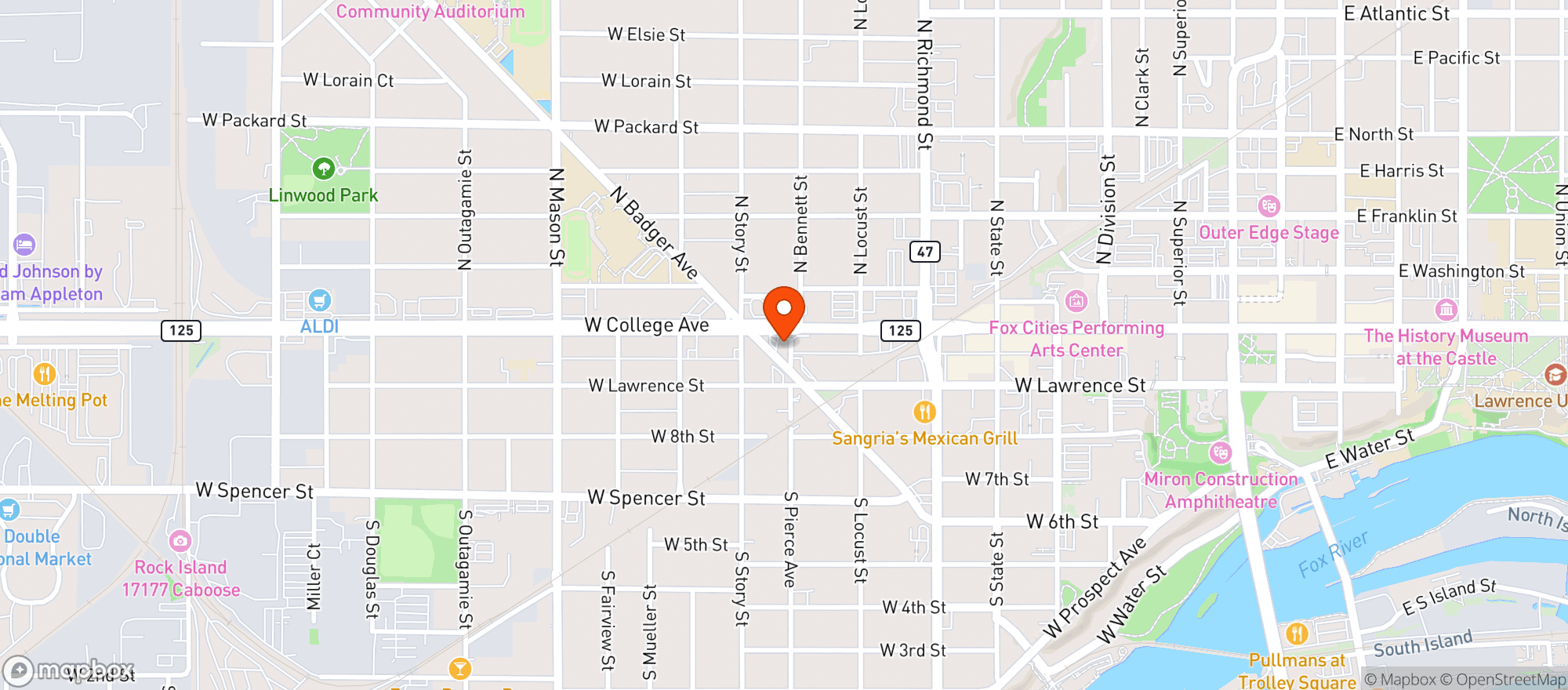 Map showing Badger Gas