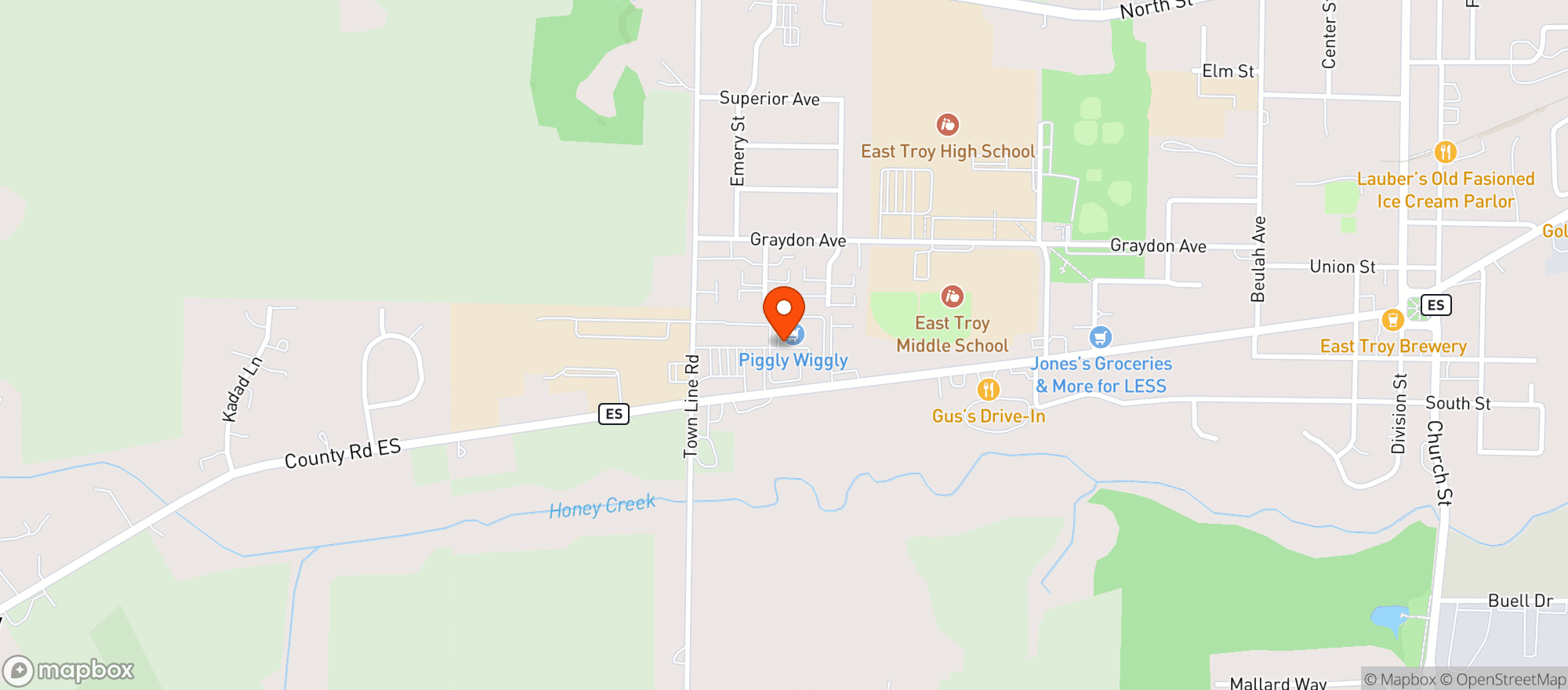 Map showing Hansen S Iga Market