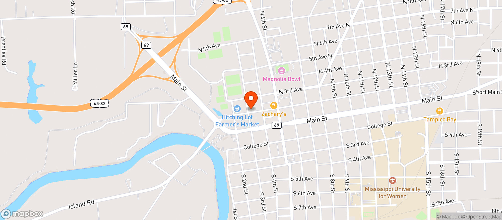 Map showing Munson & Brothers Trading