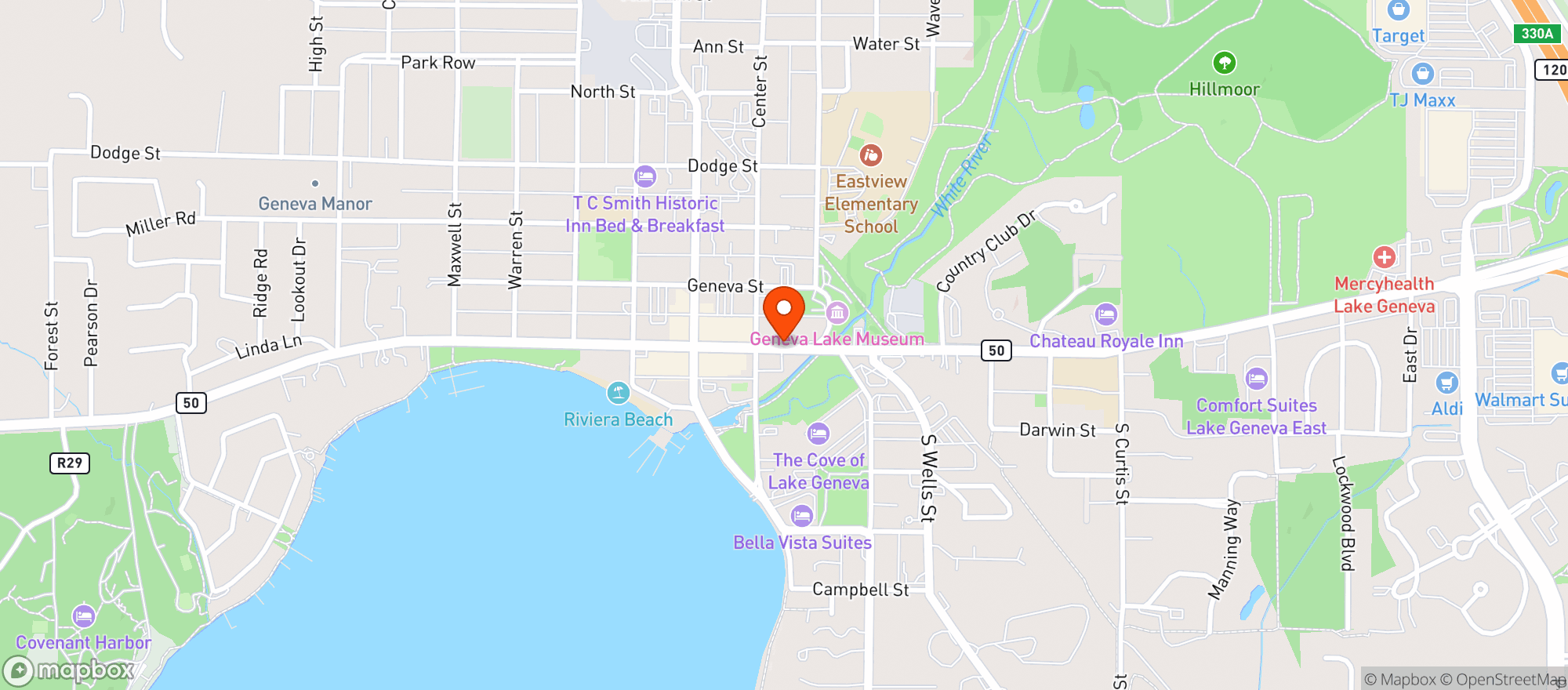 Map showing BOTTLE SHOP