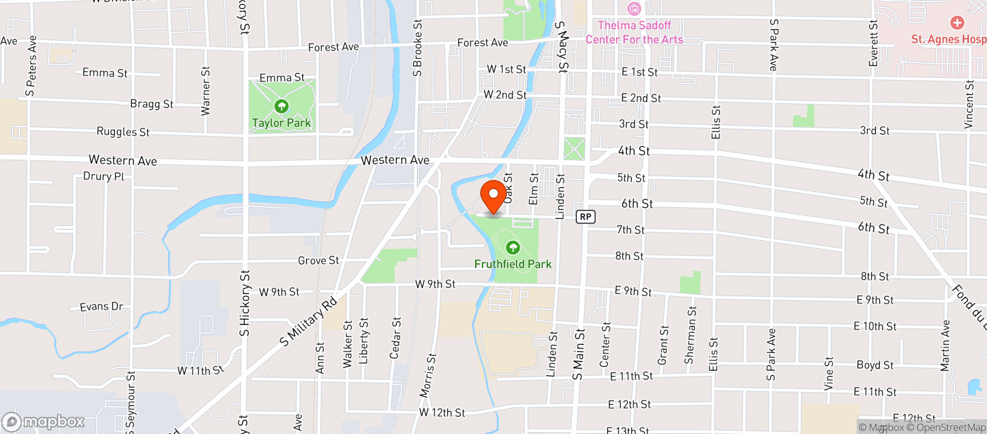 Map showing The Pool Guys