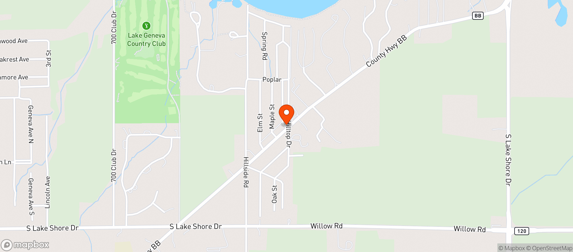 Map showing Brandys Old Fashioned