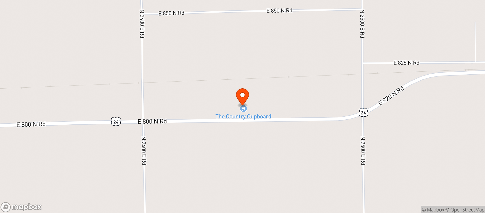 Map showing Specialty Retail