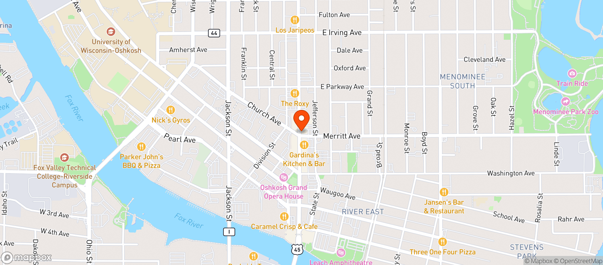 Map showing Wagner Market