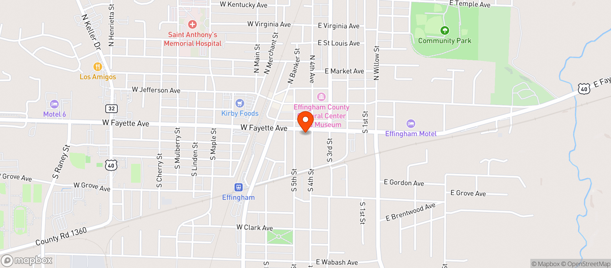 Map showing A1 Liquors
