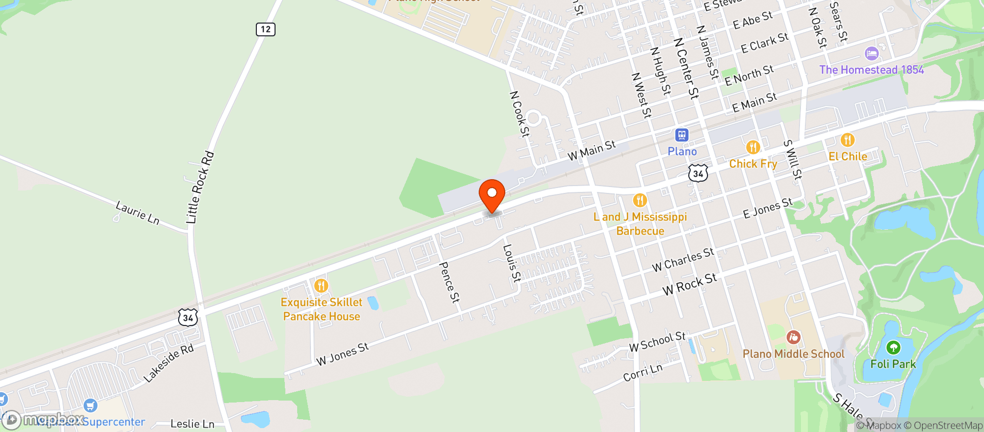 Map showing CIRCLE K #4706893