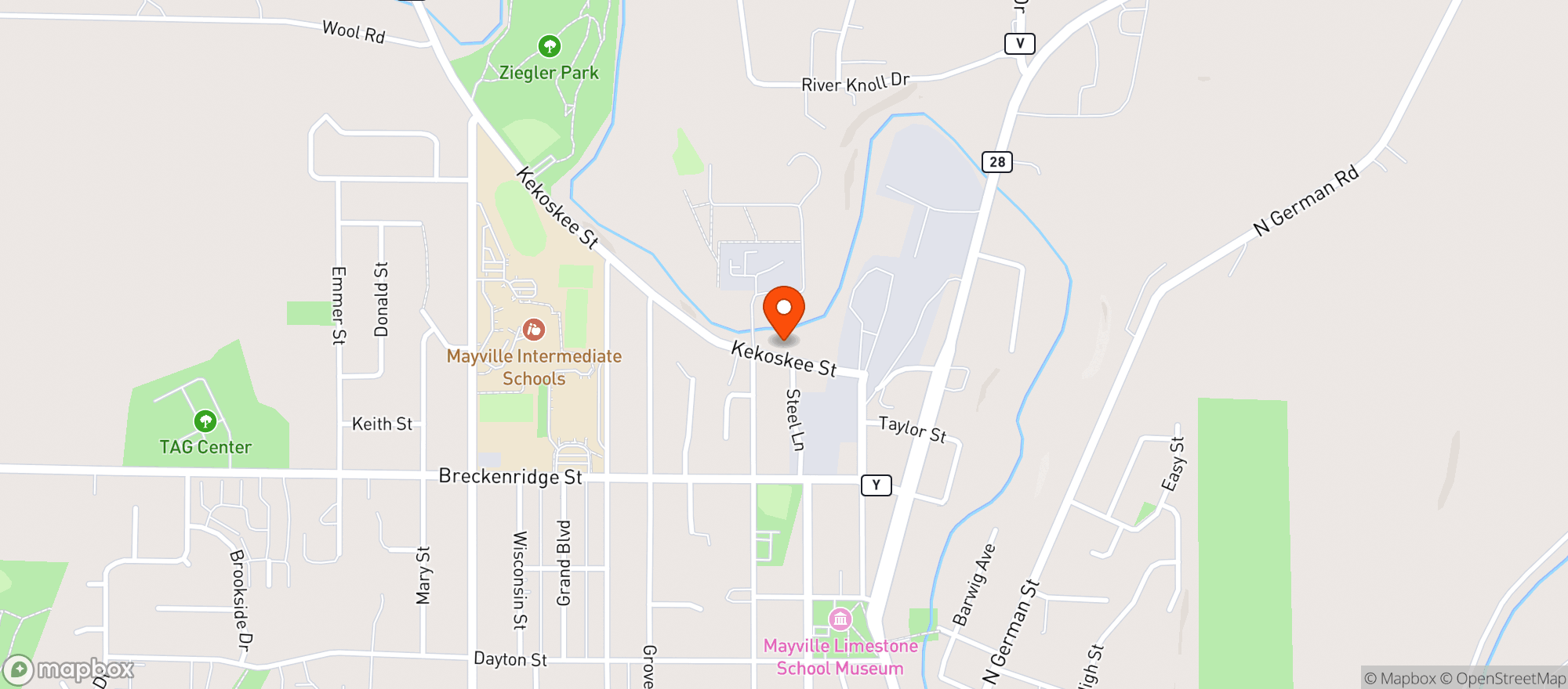 Map showing Quicksilver Collective