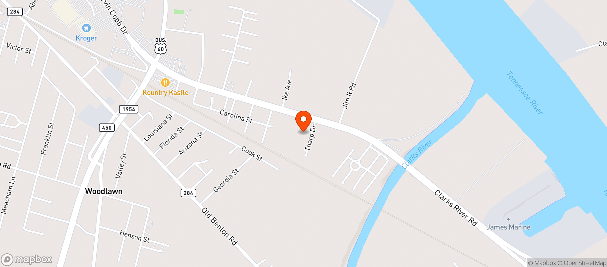 Map showing Beehive Liquors
