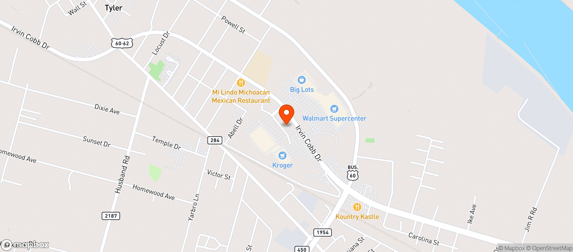 Map showing Onestop Wine & Spirits 4
